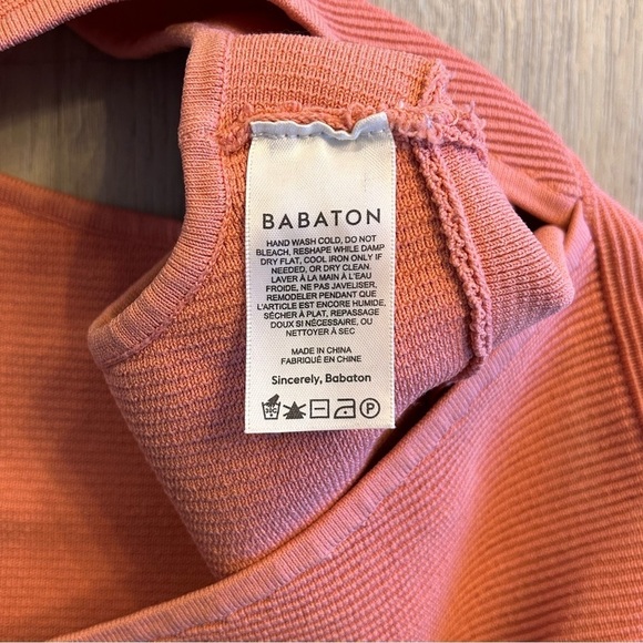 Aritzia Babaton Sculpt Knit Deep V Tank - grapefruit, coral - Picture 9 of 9